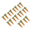 20pcs Carrot Shaped Hamster Toy Teeth Grinding Decorative Crude Fiber Small Animal Chewing Toys for