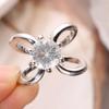 Fashion Rhinestone Scarf Buckles for Women Shiny Crystal Cross Ribbon Silk Scarf Flower Brooch Buckle Ring Clip Jewelry Gift