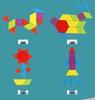 155-Piece Geometric Shape Tangram Puzzle Game for Early Childhood Education