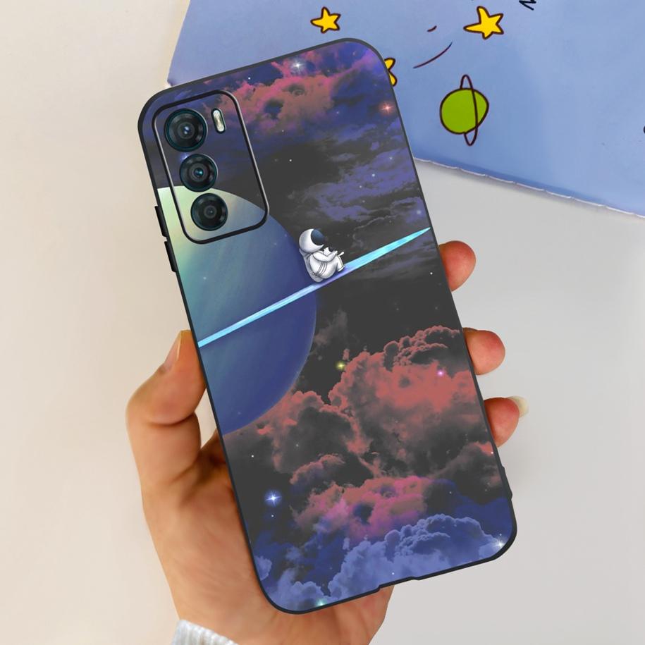 For Motorola Moto G42 Case XT2233-2 Soft Silicone Black Cover Stylish Flower Butterfly Phone Case For Moto G42 G 42 MotoG42 Etui