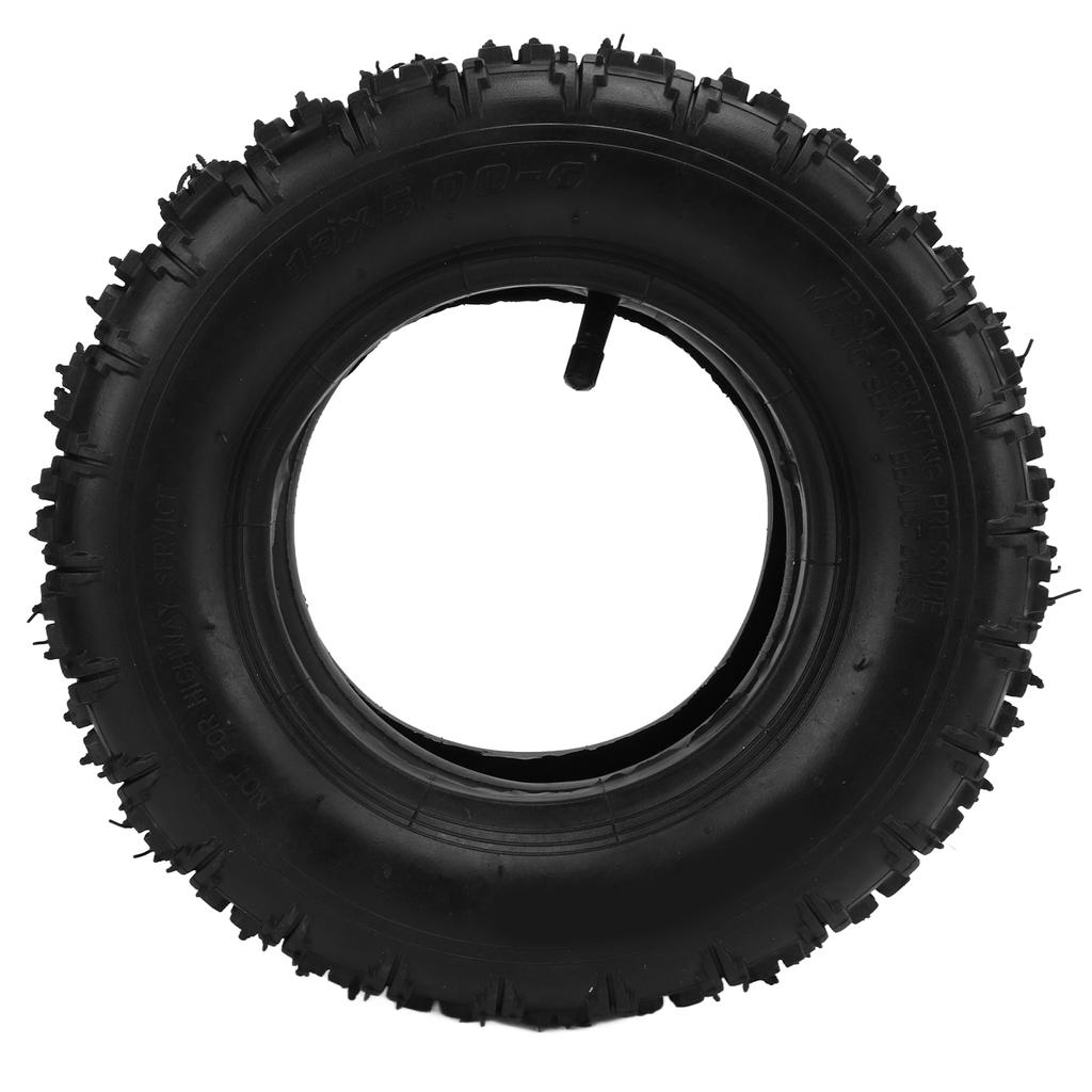 13x5.00‑6 Inner and Outer Tires with Straight Valve Stem Thickening Lawn Mower Snow Plow Tires