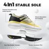 Tennis Wide Soft Tennis High High High Instep [FitVille] Men's Shoes, 2E, 4E, Omni-Clay Court, Lightweight, Breathable, Shoes, Non-slip, Grip,