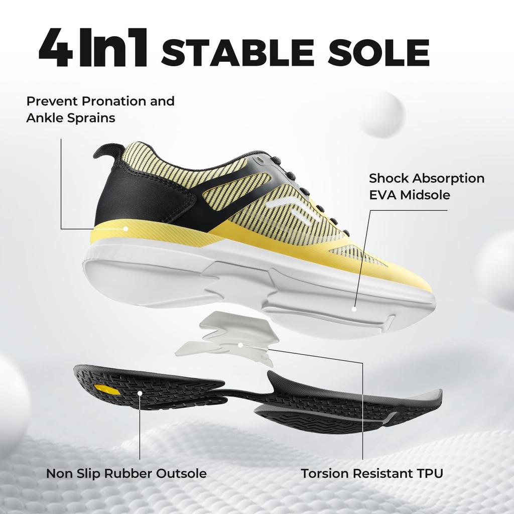 Tennis Wide Soft Tennis High High High Instep [FitVille] Men's Shoes, 2E, 4E, Omni-Clay Court, Lightweight, Breathable, Shoes, Non-slip, Grip,