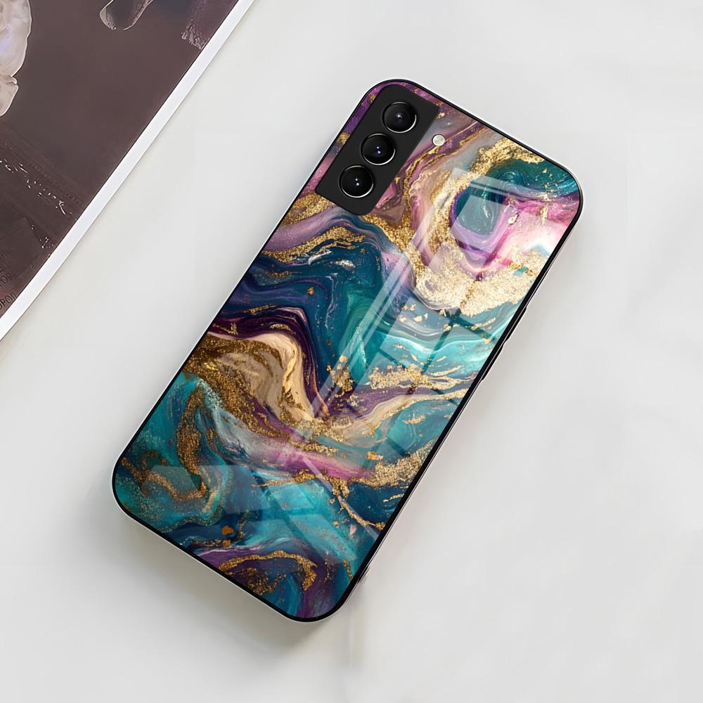 

Marble Pattern Art Phone Case For Samsung A56 A36 A26 A16 A15 A25 A35 A55 A14 A34 A24 A54 Glass Case Samsung A25