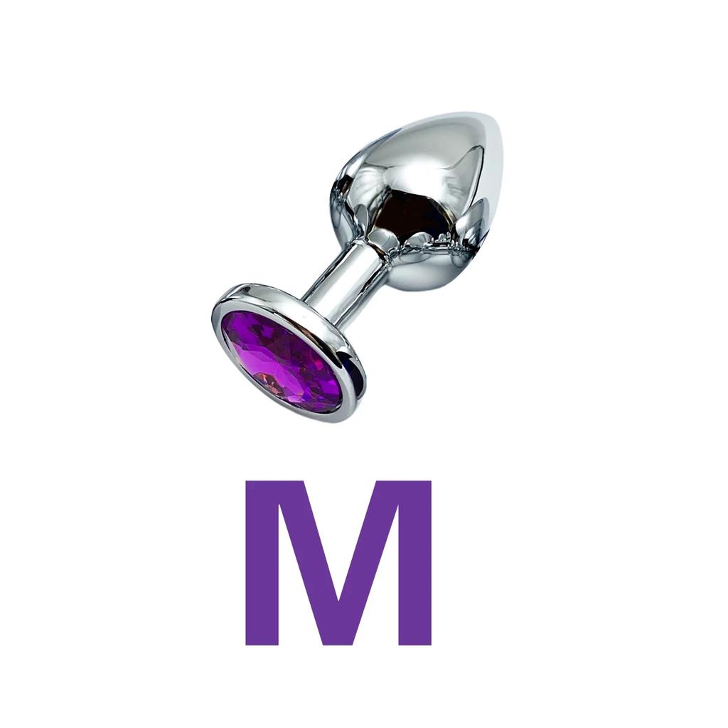 Joyería de Metal Plug Anal Base Principiante a Experto 5 Tamaños Plug Anal, Juguetes para Adultos Cola Dildos Femeninos/Masculinos Juguetes Sexuales Parejas Juego Adultos
