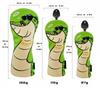 Golf headcovers for drivers woods and utilities Crocodile design with sunglasses wood cover (460cc, 440cc), (FW), (UT). (1 included).