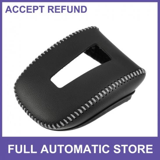 Gear Shifting Knob Cover for Mitsubishi Outlander Faux Leather Black Gray New