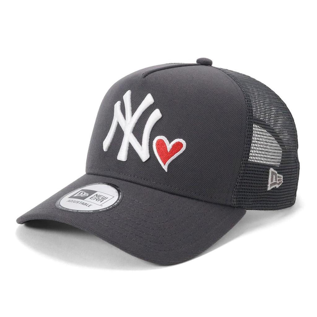 New Era Mesh Cap MLB ONSPOTZ Exclusive NY Dark Graphite FREE 9Forty Trucker With Heart Mlb New York Yankees 9FORTYA-FRAME A-Frame