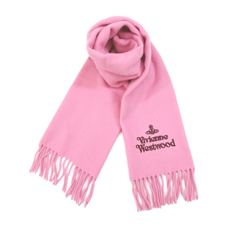 VIVIENNE WESTWOOD Scarf 81030007 G401 Pink and Carry Bag [Ribbon Wrapping, Case, Included] [Used]