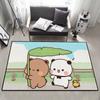 kawaii cartoon art bear d-dudu b-bubu small carpet Rug Carpet Home Decor Bedroom Mat Hallway Balcony Entrance Doormat Decoration