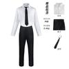 Chainsaw Man Black Suit Cosplay Costume, Aki Hayakawa & Denji Uniform Casual Business Black Suit Outfit