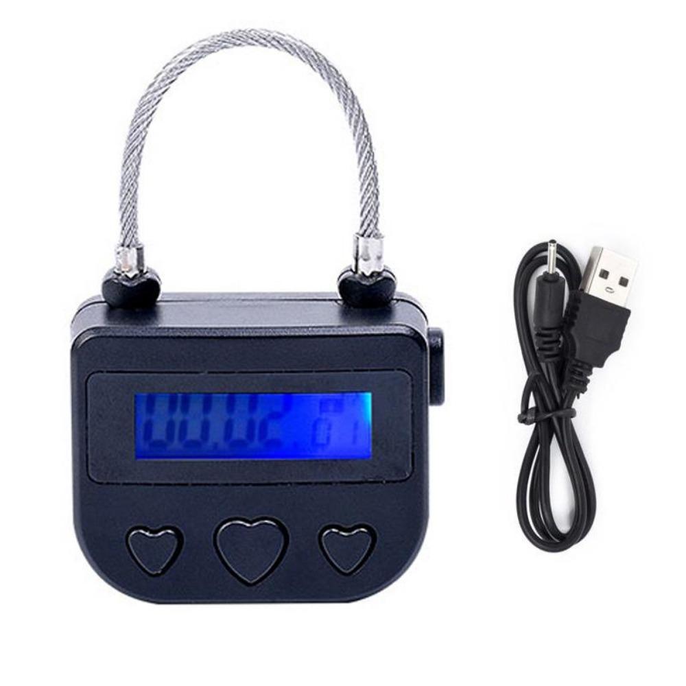 Timer-Schloss Keuschheitsgürtel Elektroschock CB6000 Keuschheitskäfig Hodendehner, Penisvergrößerung Schwanzkäfig Sexspielzeug für Männer Schwul