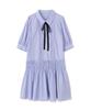 By Shirred Mini Shirt Dress [JILL JILLSTUART] [Blue/FR]