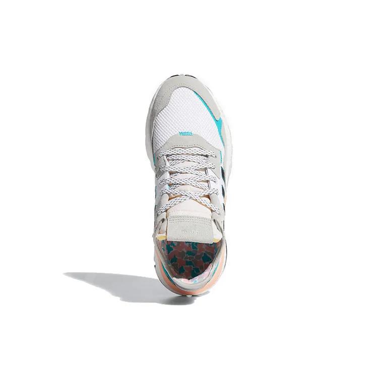 Adidas Nite Jogger 'White Hi-Res Aqua' (Unisex) Footwear White / Core Black / Hi-Res Aqua Casual Shoes FV3852