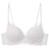 French sexy lace underwear summer pure desire cross beautiful back gathering underwear triangle cup no steel ring bra set