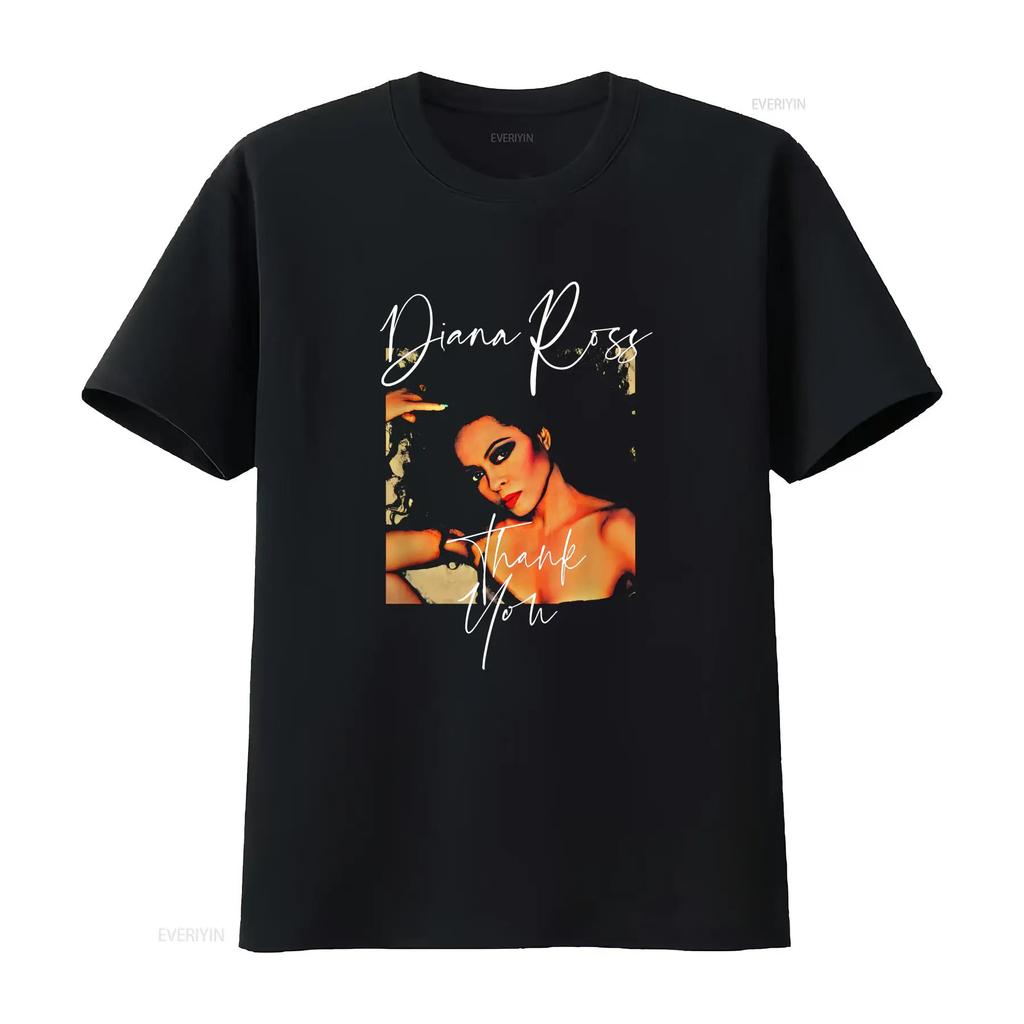 Diana Ross T Shirt arT Thank You new HOT best vintage Washed Unisex Stretched Top For Everyday Wear Breathable Casual Soft