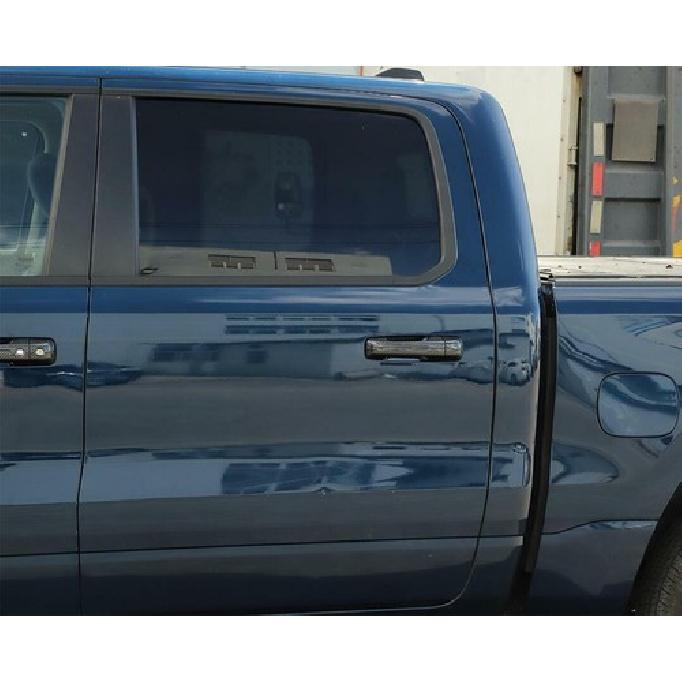 For - Dodge RAM 1500 Carbon Fiber Car Door Handle Decor Cover Trim 8PCS