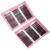 580 Clusters DIY Individual Eyelashes: D Curl, Natural Dense False Eyelash Set with Large Capacity.