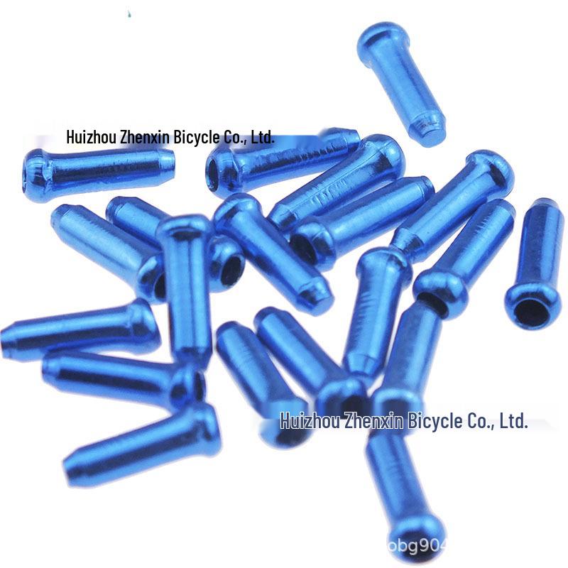 50/100 Stück gemischtfarbige Aluminium-Fahrradkabel-Endkappen für Bremse & Schaltung - 5 Farben