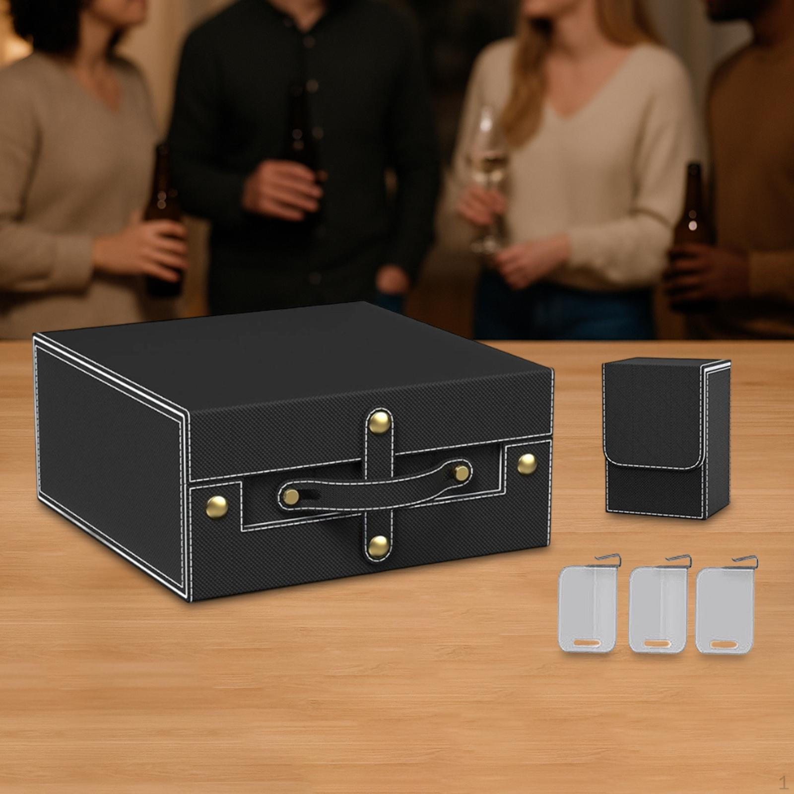 Card Storage Box Gathering Deck Organizer Holder for Baseball Cards black gray 3777₽