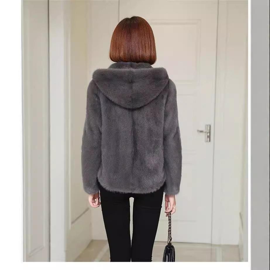 Homewear Plush Jacket Women's Autumn and Winter Outer Wear Zipper Fleece Thickened Double-sided Coral Fleece Stand-up Collar Sweater Women