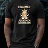 T-Shirt Men Breathe In Breathe Out Unicorn Motif Cotton Size S To 5XL