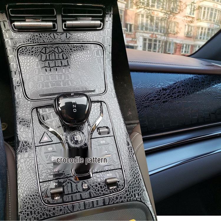 21 BYD E9 Business Edition Interior Carbon Fiber Center Console & Gear Shift Decoration Stickers