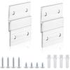 French Cleat Hanger  Aluminum Clips  Wall Mounting Bracket Hardware Kit for Mirrors Shelf Whiteboard Frames 6SET