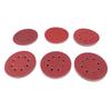 60 db Csiszolótárcsa 5 hüvelyk 8 lyuk 6 féle Csiszolópapír Tépőzáras Rögzítés Kerek Csiszolópapír a