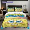 Spongebob Squarepants Movie Bedding 1 Duvet Cover 2 Pillowcase Without Core Soft And Comfortable Duvet Cover And Pillowcase Bedding Set