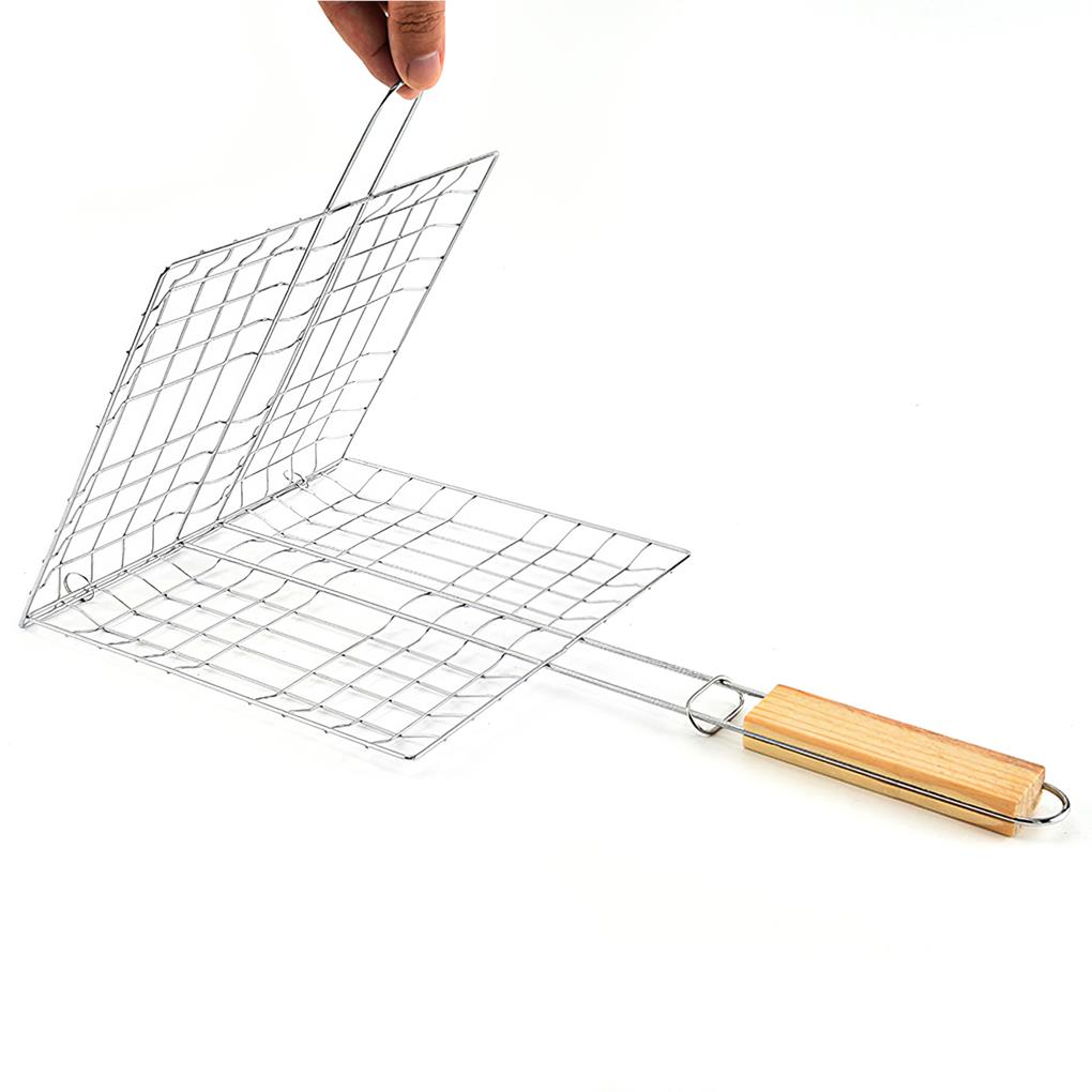 Grătar Barbecue Casnic Accesorii pentru Grătar în Aer Liber Oțel Inoxidabil Suport pentru Pește Alimente BBQ Raft pentru Grătar Accesoriu pentru Vase de Gătit