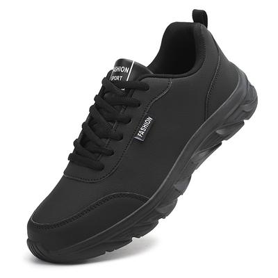 New Men Leather Sneakers  Summer Wear-resistant Men Casual Walking Footwear Outdoor Breathable Tennis Jogging Running Shoes