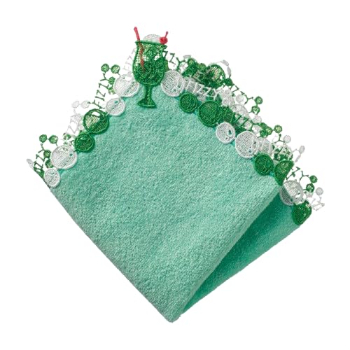 

Chikazawa Lace Japanese Lace Towel Handkerchief Cream Soda Green