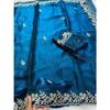 Premium Fandy satin with c pallu spring Dori embroidery work and all over sarees butta work with cutwork border