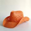 Yellow Western Cowboy Straw Hat Letter Straw Hats For Women Men Summer Outdoor Holidays Beach Sun Hat For Women Sombrero