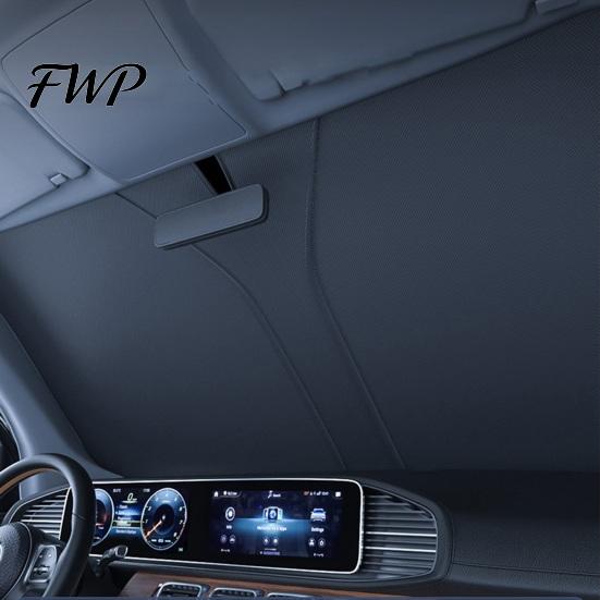Hitzebeständige Sonnenblende für Auto-Windschutzscheibe mit reflektierender Folie, faltbar, hitzebeständig, tragbar, Fenster-UV-Schutz für die meisten Autos, SUVs, Sommer