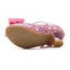 Cute Frozen Princess Single Shoes Girls High Heels Princess Sparkling Cartoon Costume Party Shoes