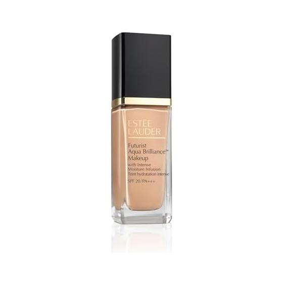 Estee Lauder Liquid Foundation Futurist Aqua Brilliance Makeup Intense Moisture 30mL Foundation Warm Vanilla Skin Care Hyaluronic Acid Jojoba Oil