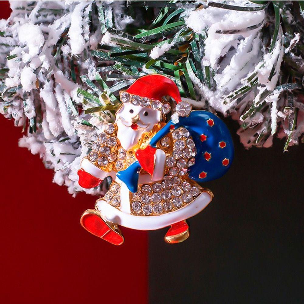 Corsage Pin Clothing Accessories Christmas Pins Women Brooch Santa Claus Brooch New Year Gift