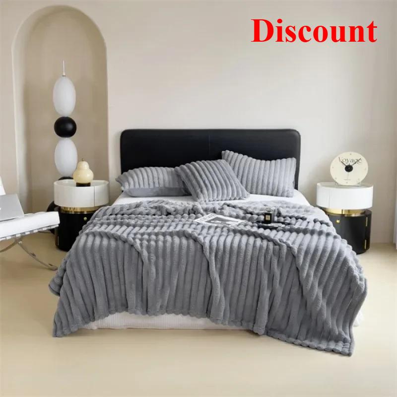 2025 Rabbit Plush Multifunctional Blanket High Gram Weight Falai Plush Milk Plush Blanket Warm and Thickened in Winter