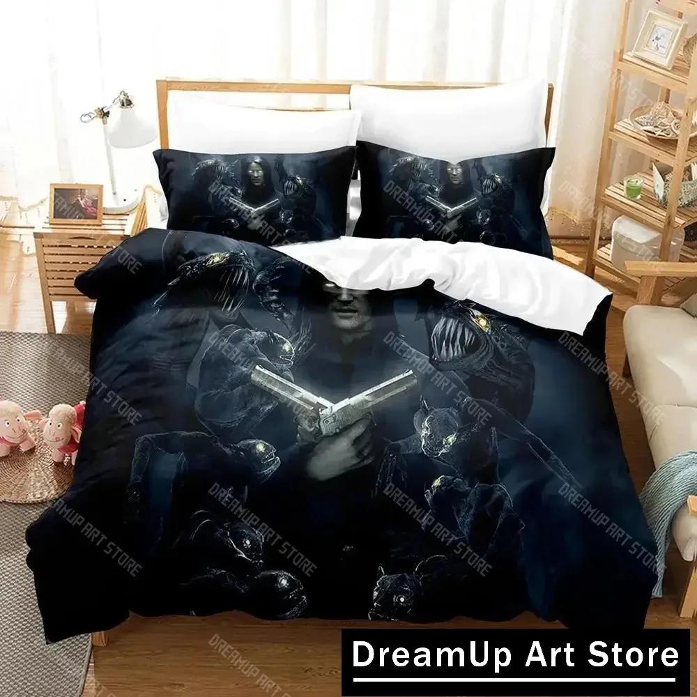 Game The Darkness Bedding Set Single Twin Full Queen King Size Bed Set Adult Kid Bedroom Duvetcover Sets 3D Anime Bed Sheet Set