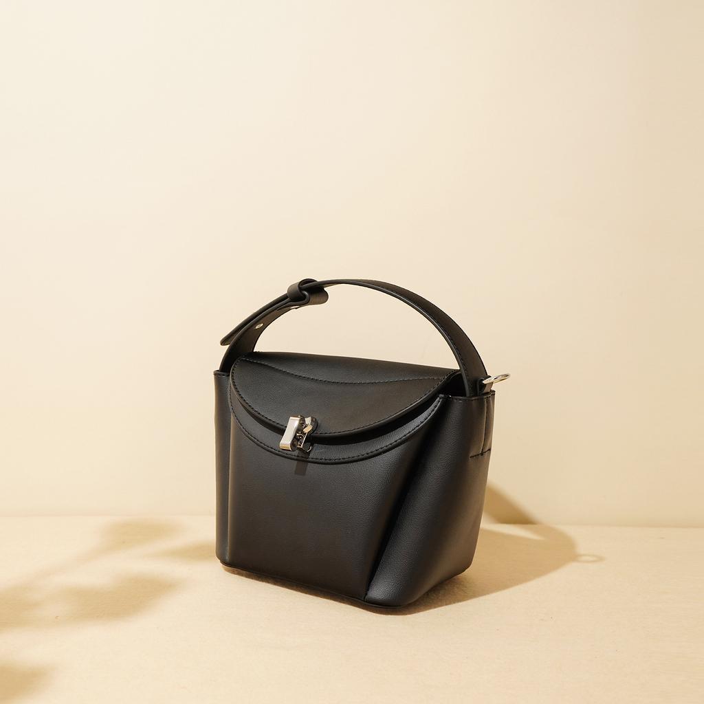 Classic Genuine Leather Pillow Bag for Women Light Luxury Cowhide Female Mini Crossbody Bag High-end Soft Handbags