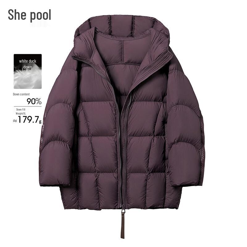Women's Hooded 90% Duck Down Puffer Jacket