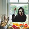 Halloween Horror Mask Male Balcony Glass Window Decoration Anti-static Window Stickers Without Glue