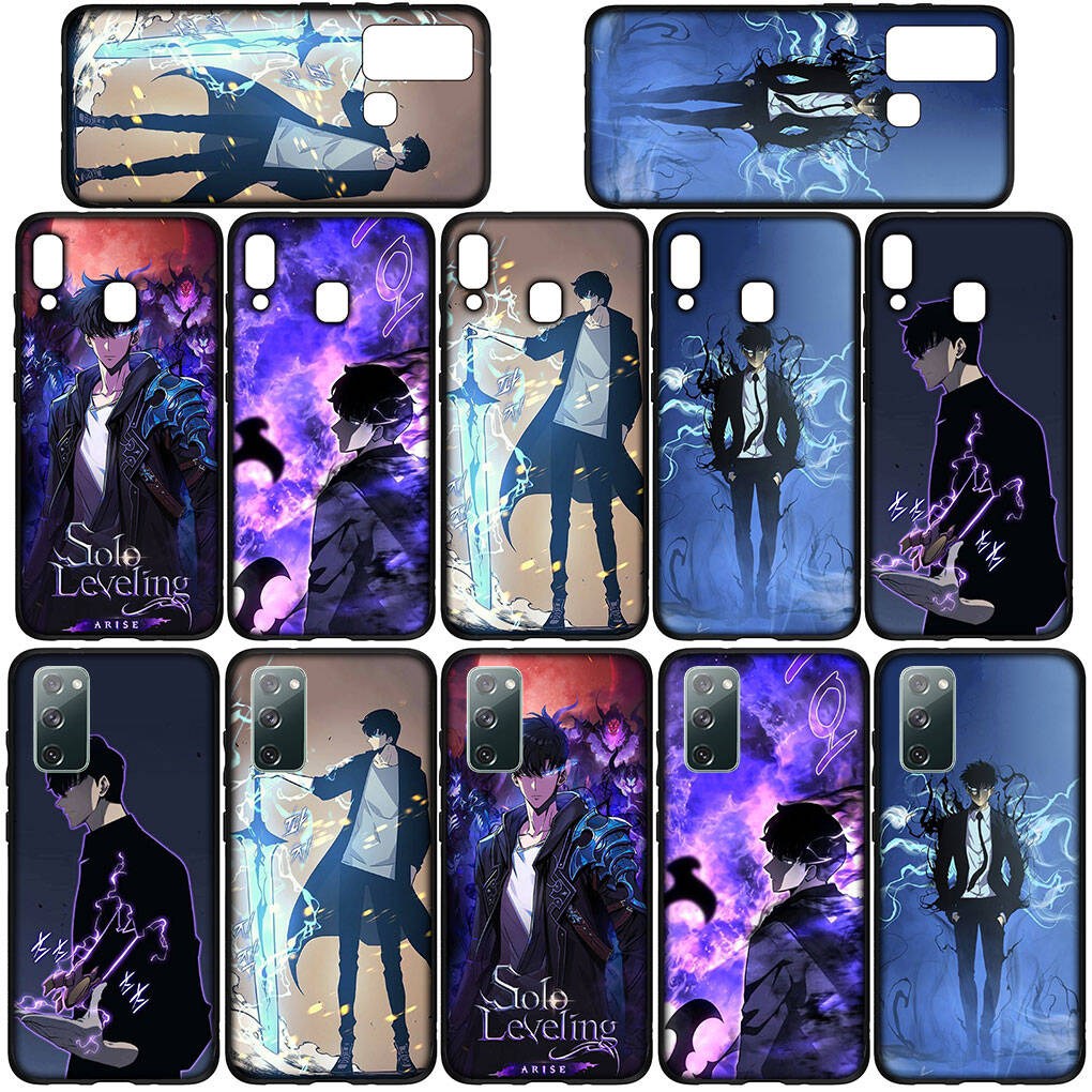 Phone Case for iPhone 17 16 15 Xiaomi Poco F8 F7 X7 X6 M8 C85 C75 C71 Redmi Note 14 13 12 11 Pro Max A4 14C 13C 15C Sung Jinwoo Solo Leveling Jin Woo