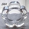 Bedroom Candle Holder Glass Flower Tealight Holder, Plum Blossom Heat Resistant for Home Party Decor, Wedding Table Centerpiece