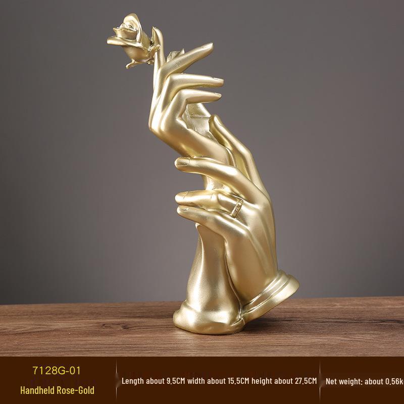 Rosenförmiges Harzornament für Heimdekoration - Ideal für Eingangsbereich, Wohnzimmer oder Weinschrank