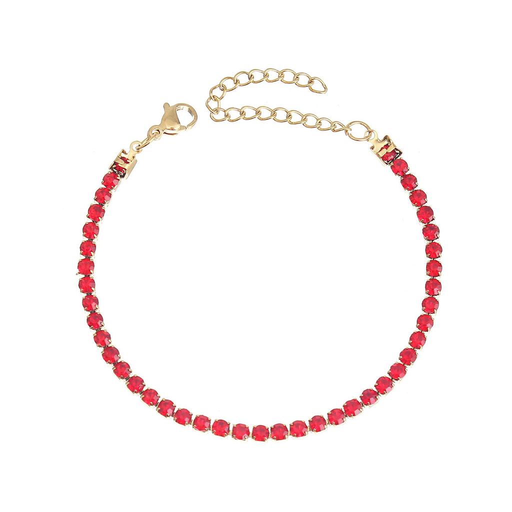 Rozsdamentes acél többsoros gyémánt cirkónia karkötő férfiaknak és nőknek