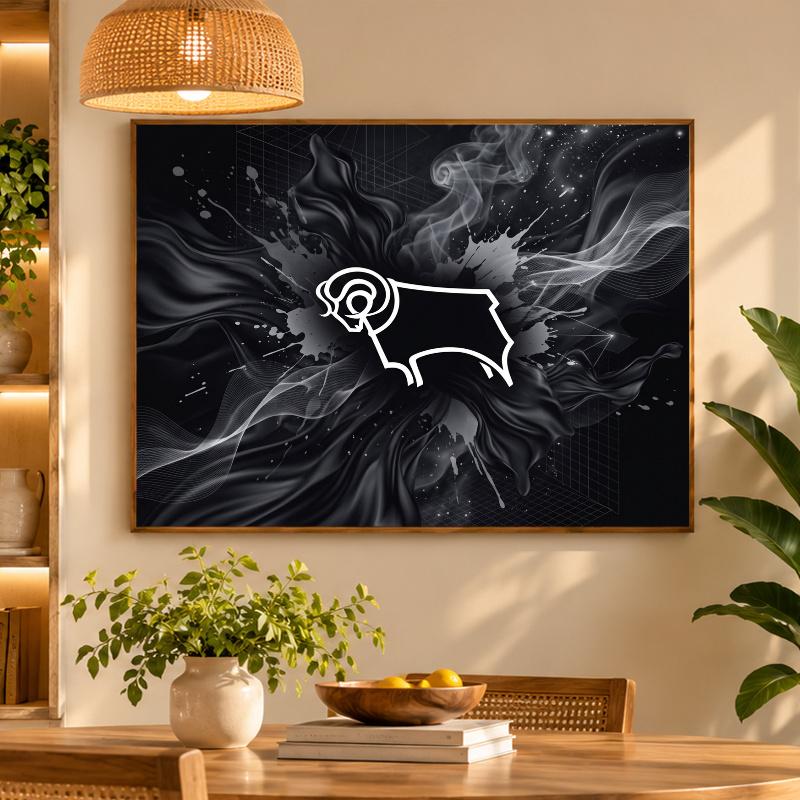 5D Diamond Painting Derby County Football DIY Full Drill Diamond Art Kit Home Decoration