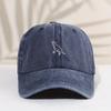 1pc Childrens Washed Retro Dinosaur Embroidery Baseball Cap Sunscreen Sunshade Fashion Allmatch Duck Tongue Hat